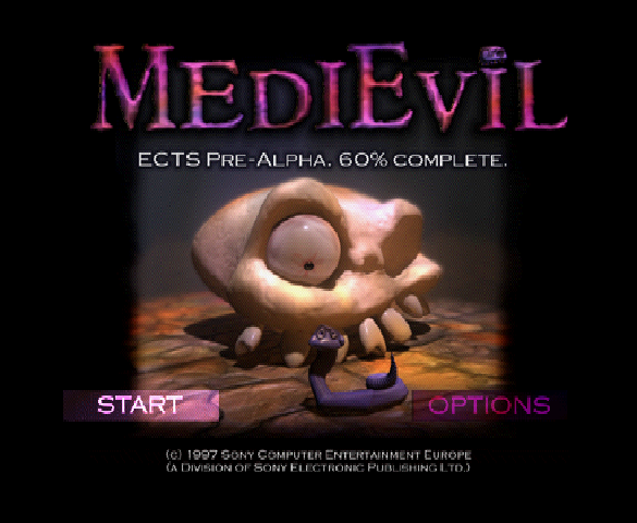 File:MediEvil ECTS Pre-Alpha main menu.png